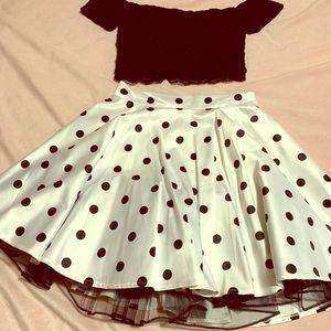 Two piece homecoming dress